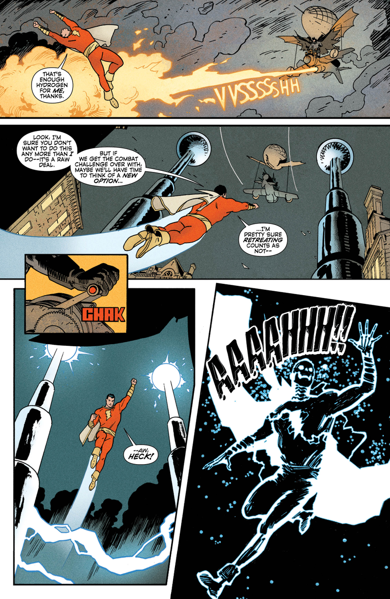Illustration for article titled Exclusive DC preview: Captain Marvel takes on Victorian Batman in Convergence: Shazam #2